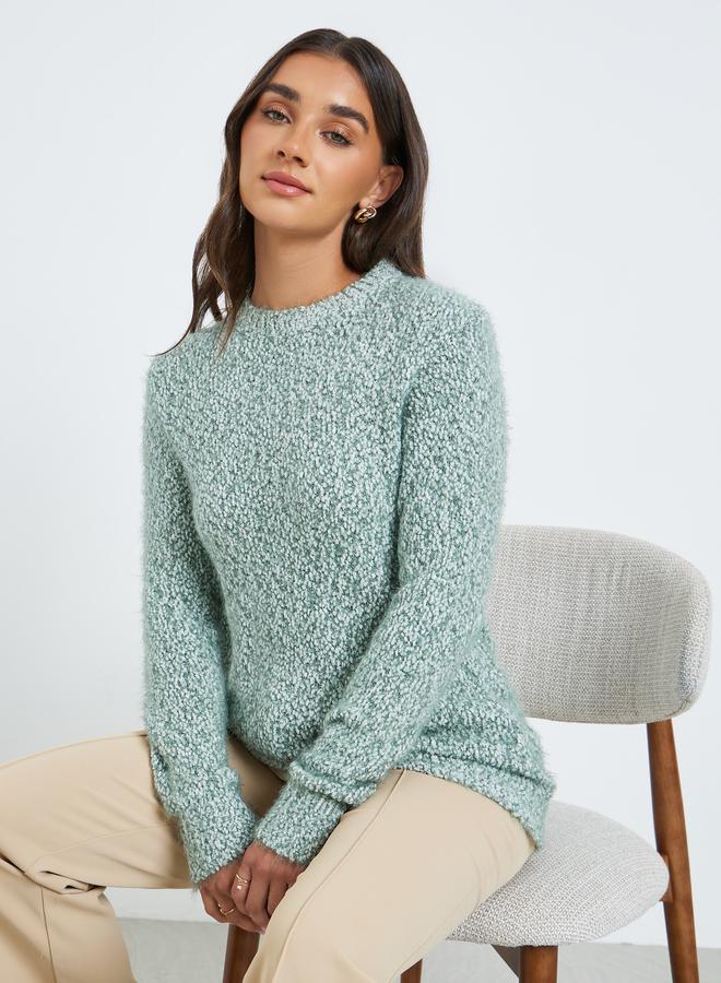 Styli Women Textured Knit Sweater - Image 5